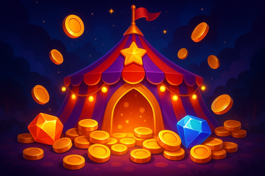 Circus Tent — free social game key art