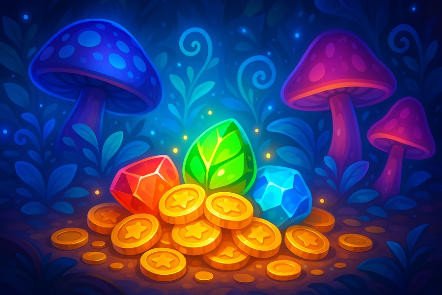 Glow Grove — free social game key art